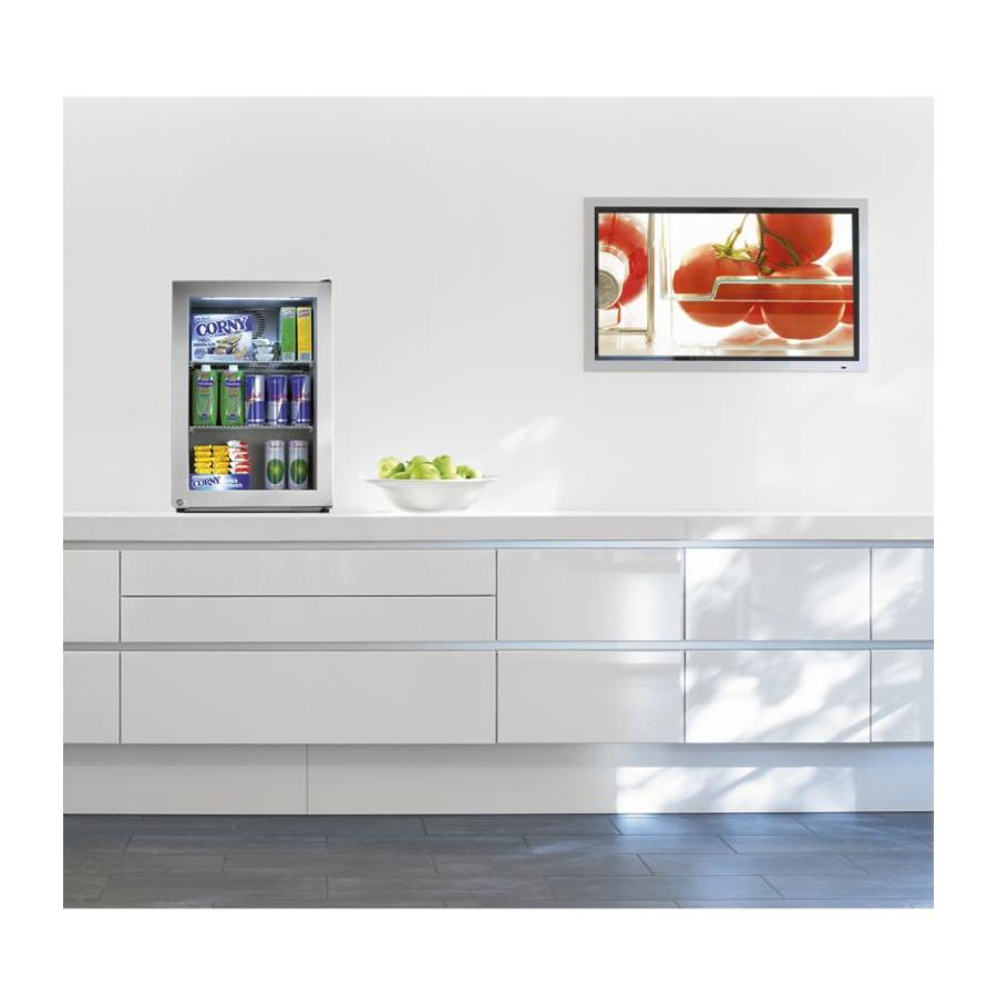 FKv503 | Edelstahl-Minibar mit Glas