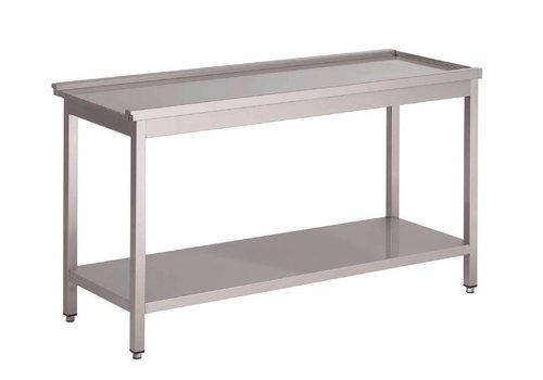  Gastro-M Table d'alimentation en acier inoxydable pour lave-vaisselle à passage direct 