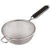 APS Stainless steel strainer with black handle