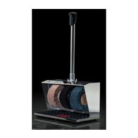 Cireuse à chaussures en acier | 3 brosses
