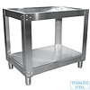 HorecaTraders Stainless steel base for oven 98x110xh86 cm