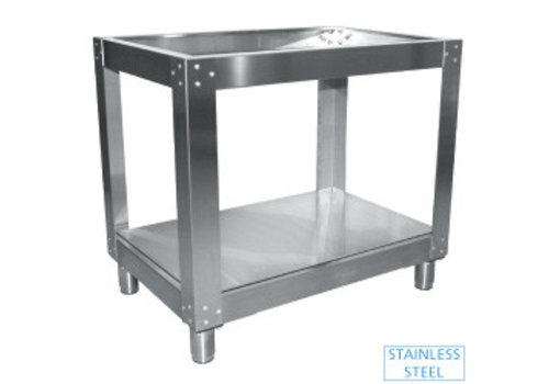  HorecaTraders Stainless steel base for oven 98x110xh86 cm 