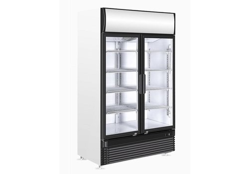  HorecaTraders Beverage refrigerator with sliding glass doors 