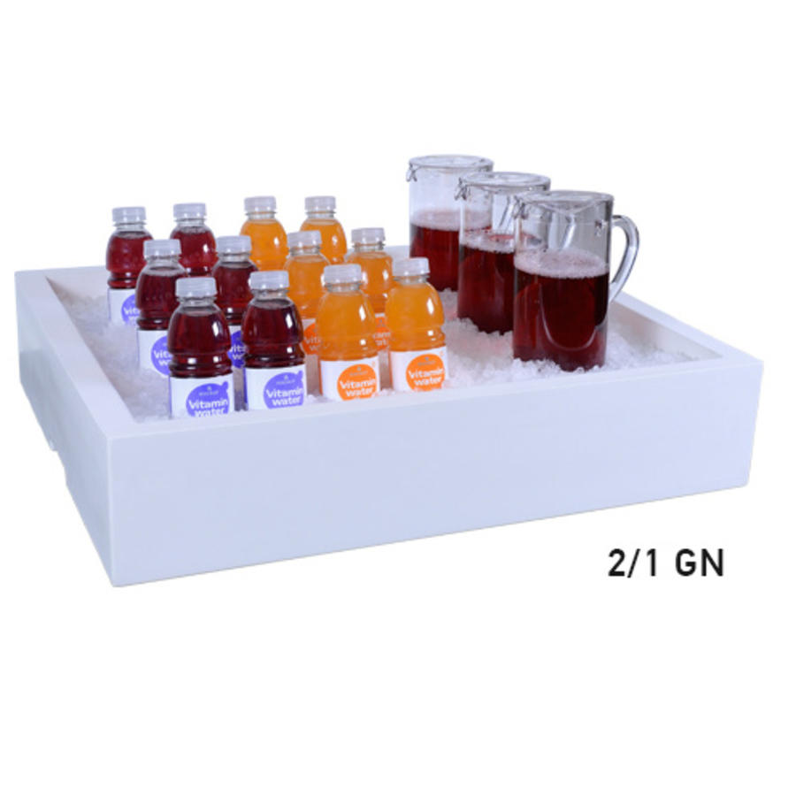 Bac gastronorme à glace pilée l 72,2 x p 59 x h 17 cm