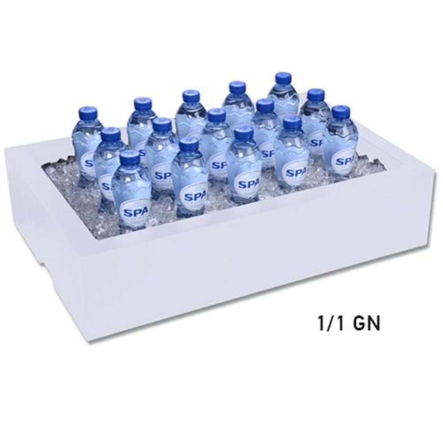 Bac gastronorme à glace pilée l 104,2 x p 59 x h 17 cm