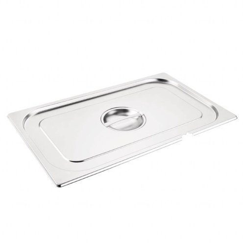 Vogue Stainless steel lid GN 1/1 with spoon recess 