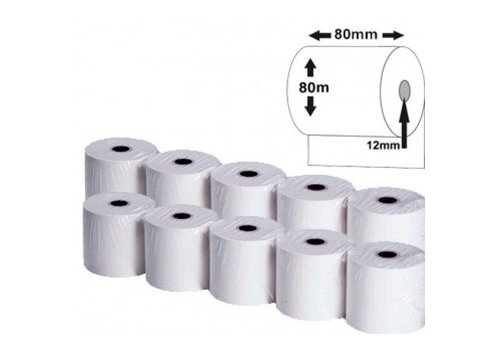  HorecaTraders Voucher rolls | 80x80x12 | 