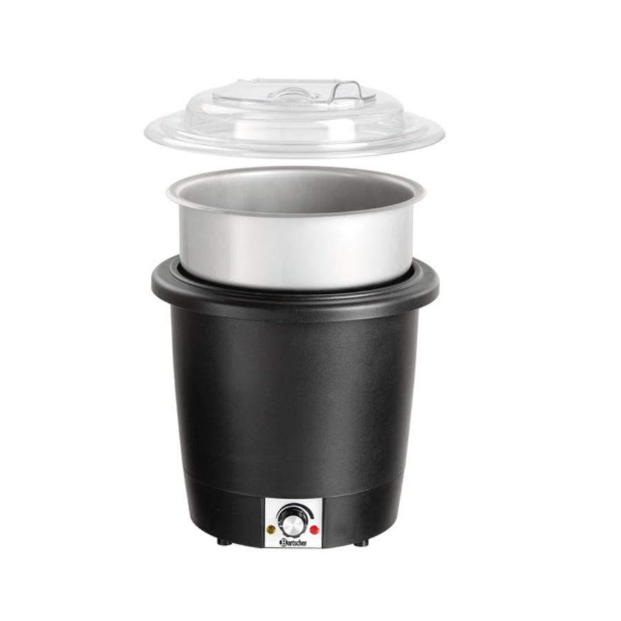 marmite à soupe | Noir | 10L | Acier inoxydable