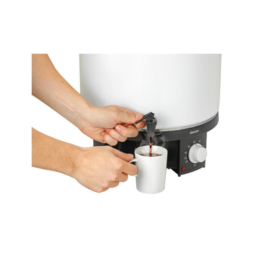 Silver mulled wine dispenser 21 liters