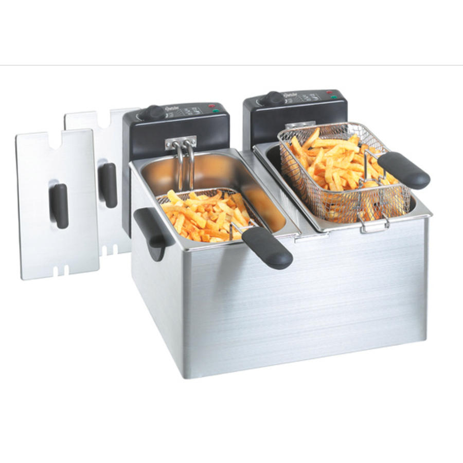 Double deep fryer - 2 x 4 Liters