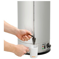 Bartscher Stainless steel hot water dispenser with tap 9 liters