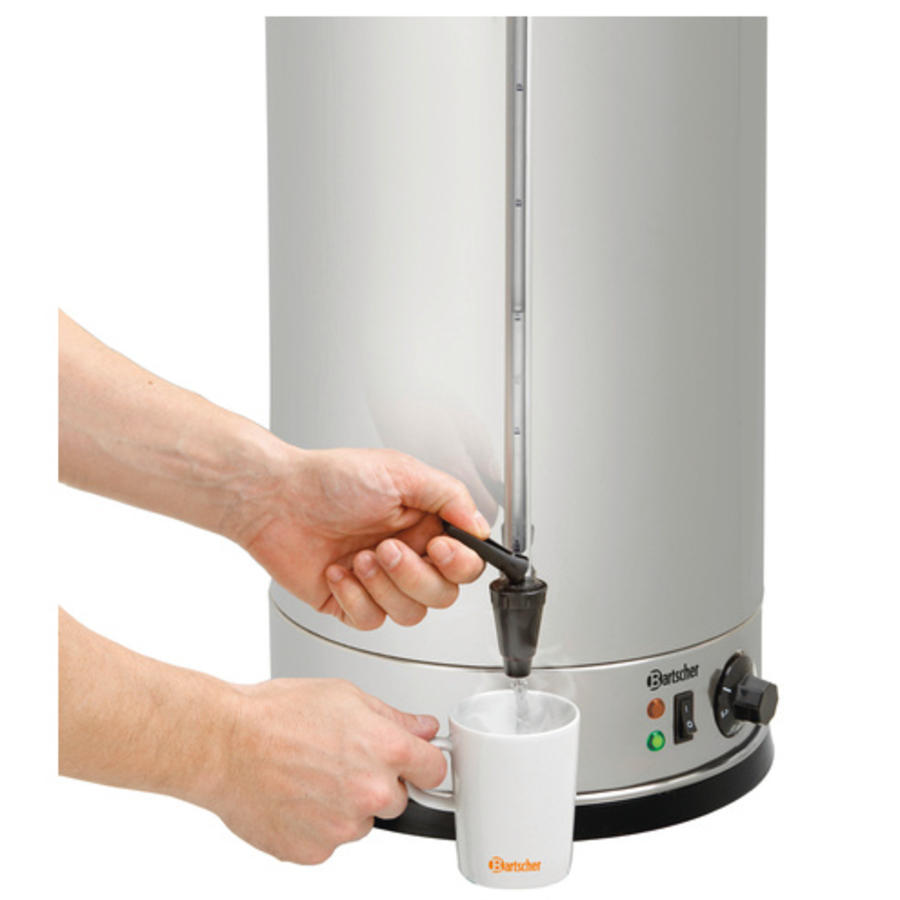 Distributeur d'eau chaude 28 litres en acier inoxydable