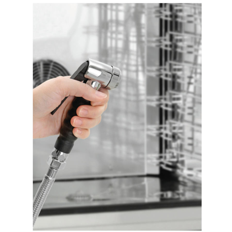 Hand shower for combi steamers