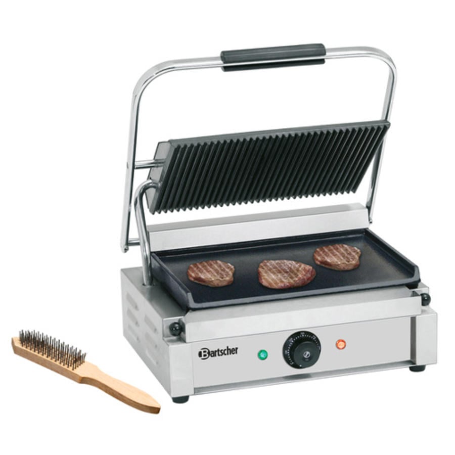 Elektrische contact grill | Geribd&Glad | 41x37x(h)20 cm | MEEST VERKOCHT!!!