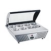 HorecaTraders Refrigerated display case 8 x GN 1/6 | Wouter