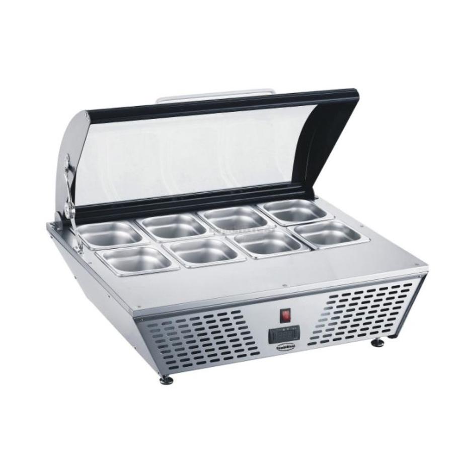 Refrigerated display case 8 x GN 1/6 | Wouter