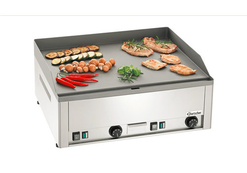  Bartscher Elektrische Grillplaat | Gietijzer | Glad | 65x48cm 