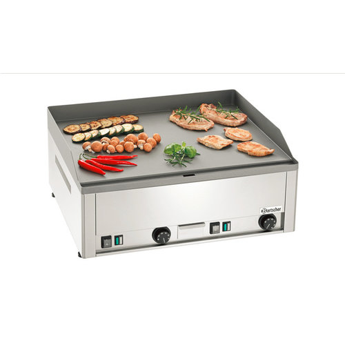  Bartscher Elektrische Grillplaat | Gietijzer | Glad | 65x48cm 