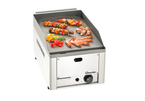  Bartscher Plaque de cuisson en fonte | Gaz | Lisse | 32,5x58x31 cm 