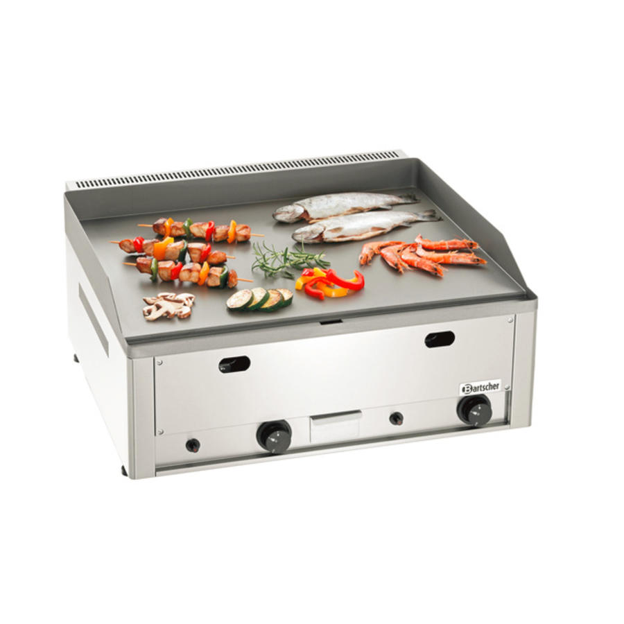 Gasgrillplatte | Gusseisen | Glatt | 66x58x31 cm
