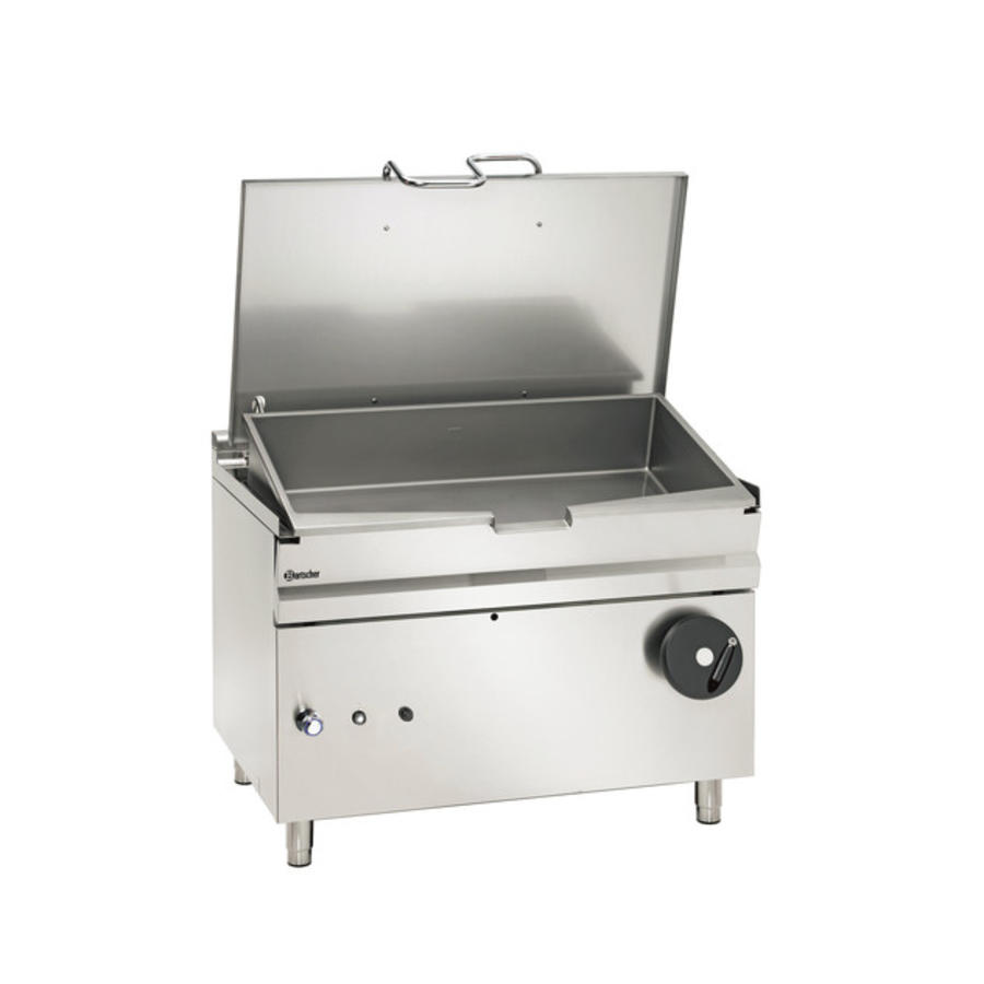 Gas tilting roasting pan m | 120 litres | 1200 x D 900 x H 900 mm