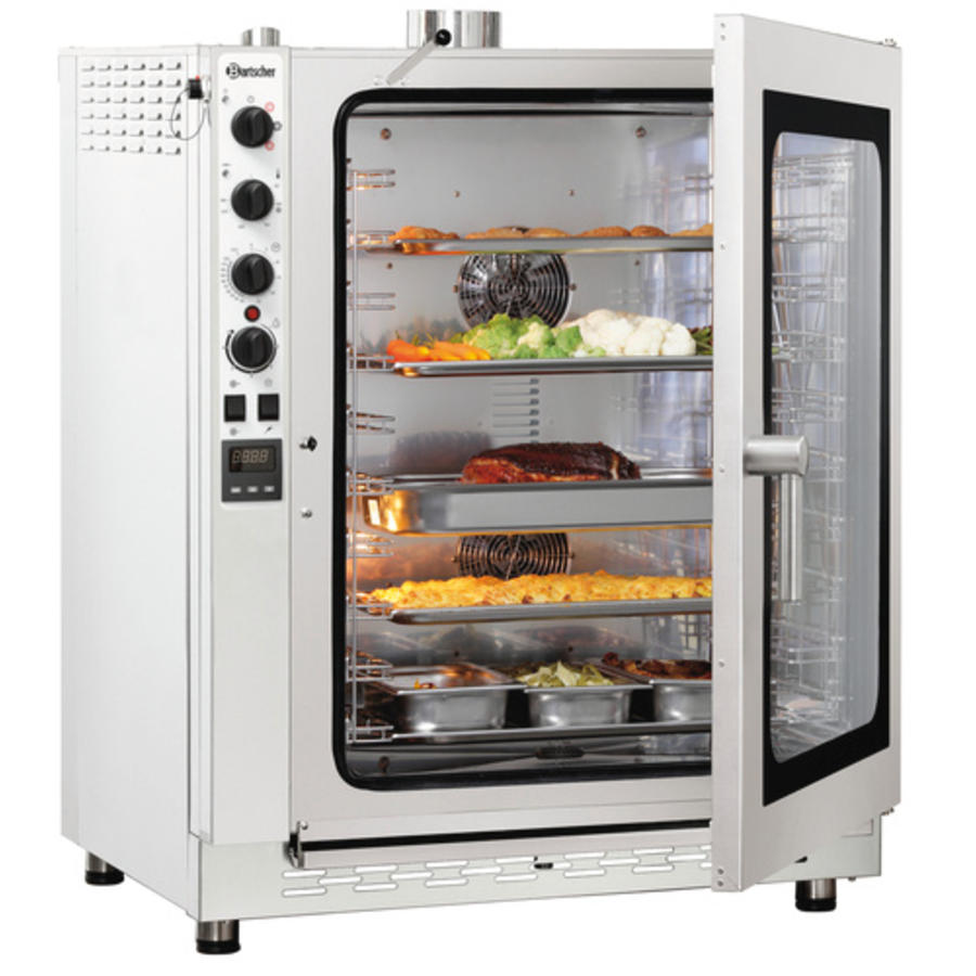 Cuisinière combinée d'accueil | Gaz | 10 x 1/1 GN | 89x85xH 113,5 cm