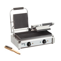 Dubbele Contact Grill| Grillplaten Geribbeld