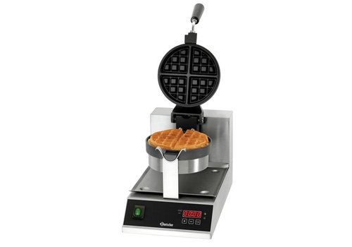  Bartscher Gaufrier en acier inoxydable | rond | Ø 170 mm 