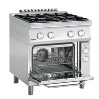 Cuisinière à gaz avec four électrique | 4 brûleurs