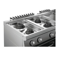 Cuisinière à gaz avec four électrique | 4 brûleurs