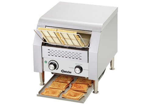  Bartscher Grille-pain à sandwich à convoyeur en acier inoxydable 
