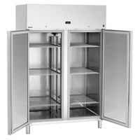 Réfrigérateur double | acier inoxydable | GN211 | 132(l) x 85,5(p) x 205(h)cm