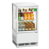 Small refrigerated display case white - 58 liters