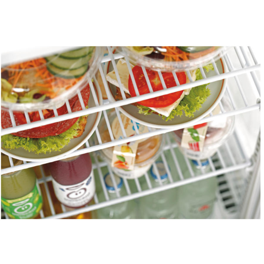 Mini Refrigerated Display Case - 78 Liters - White
