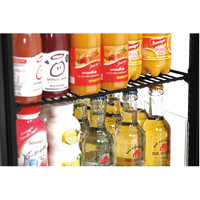 Schwarze Vitrine mit Beleuchtung - 78 Liter