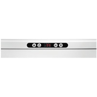 White Refrigerated Display Case with Wheels - 237 Liters