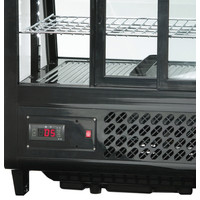 Refrigerated display case black - Bartscher -100 liters