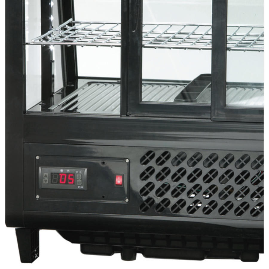 Vitrine réfrigérée noire - Bartscher - 100 litres