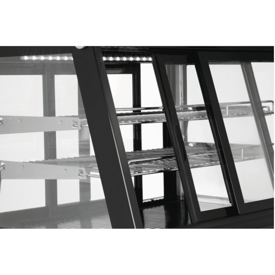 Vitrine réfrigérée pour buffet / Vitrine à pâtisserie - utilisable des 2 côtés