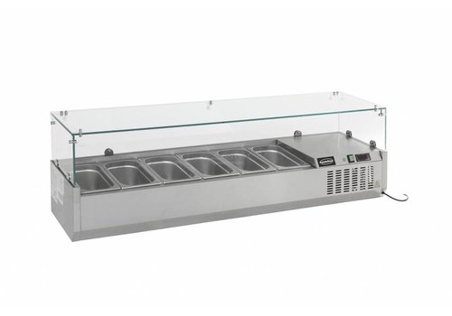  HorecaTraders Display case Refrigerated GN 1/4 | 5 sizes 