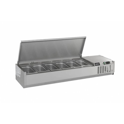  HorecaTraders Refrigerated Display Case with Lid GN 1/3 | 3 sizes 