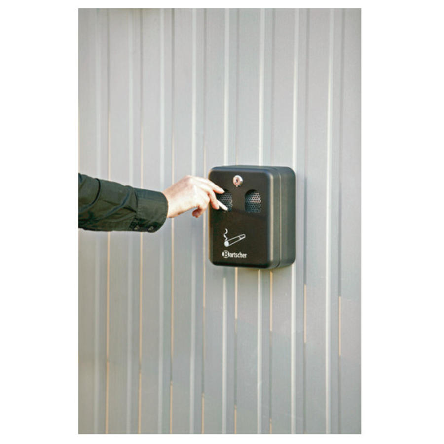 Hospitality Wall Ashtray Black 1 liter