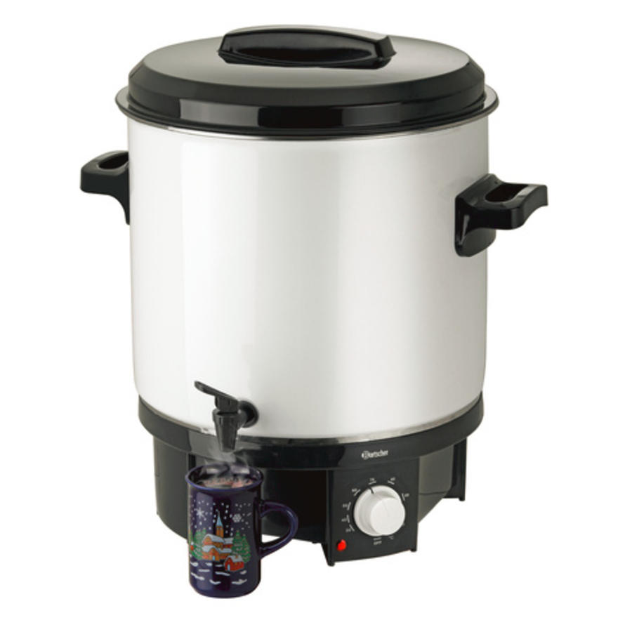 Silver mulled wine dispenser 21 liters