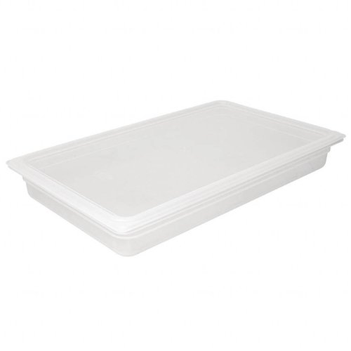  Vogue Bacs gastronormes en plastique 1/1 avec couvercle 