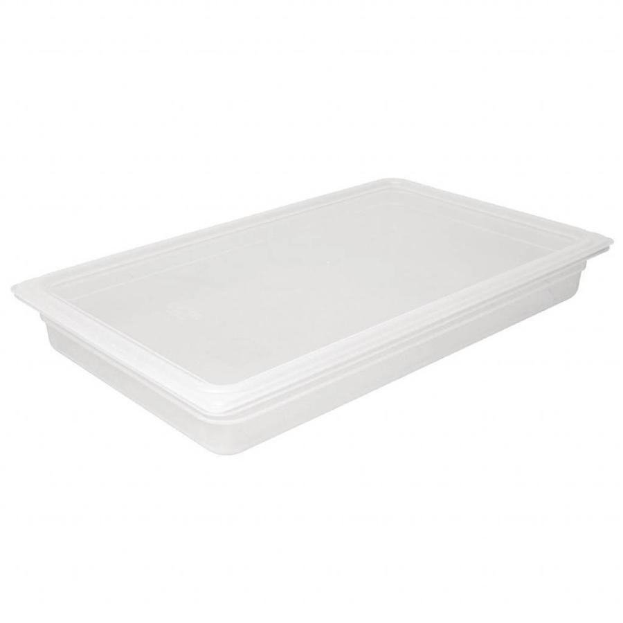 Plastic gastronorm containers 1/1 with lid