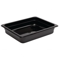 Récipients Gastronorm en plastique 1/2 | 4 tailles - Noir