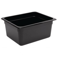 Plastic Gastronorm containers 1/2 | 4 Sizes - Black