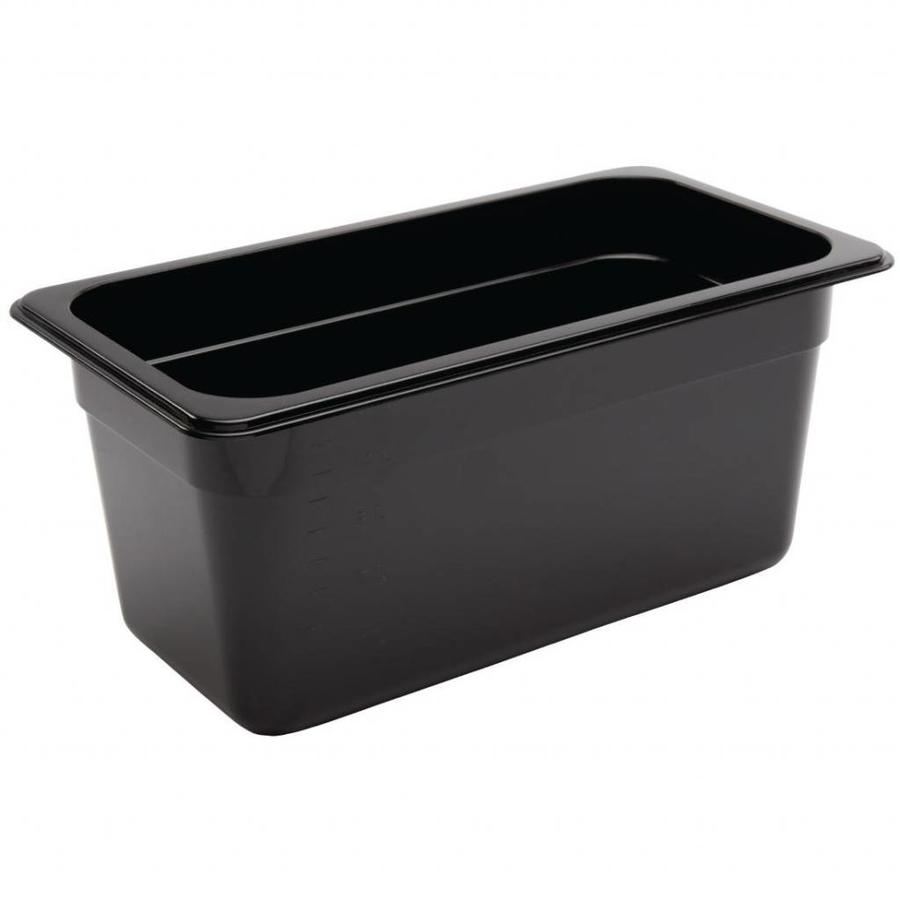Black Plastic Gastronorm Pans 1/3 | 4 Different Sizes