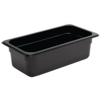 Black Plastic Gastronorm containers 1/3 | 4 Different Dimensions