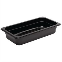 Black Plastic Gastronorm containers 1/3 | 4 Different Dimensions